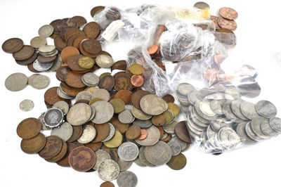 Lot 224 - A group of coins to include copper pennies,...