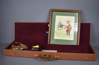 Lot 252a - A Powell and Son, tan leatherette covered...