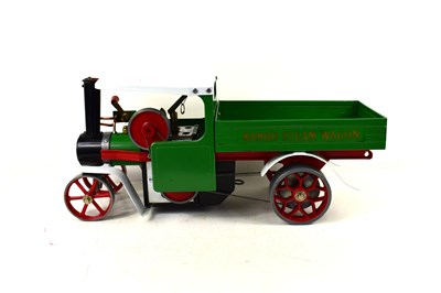 Lot 377 - A Mamod live steam wagon, SW1, green with...