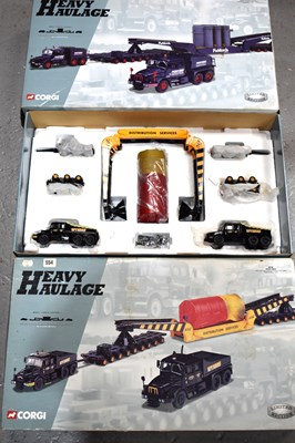 Lot 378 - Two boxed Corgi diecast Heavy Haulage Sets,...