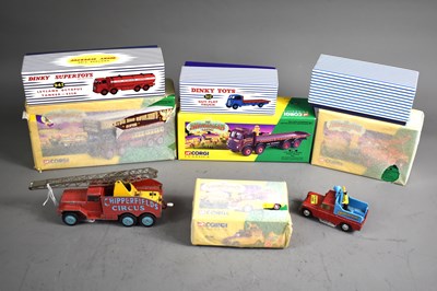 Lot 375 - A vintage Corgi Chipperfield circus crane...