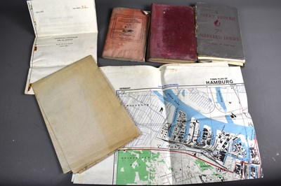 Lot 147 - Two WWII dated maps of Hamburg published by...