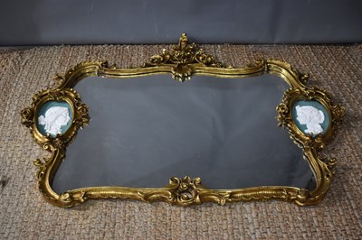 Lot 355a - A large 20th century gilt frame overmantle...