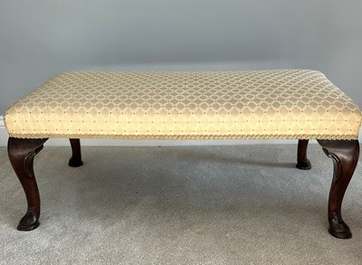 Lot 439a - An early 19th century walnut window seat /...