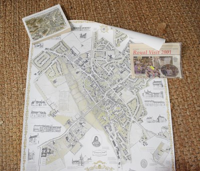 Lot 130 - A map of Uppingham, millennium edition, signed...