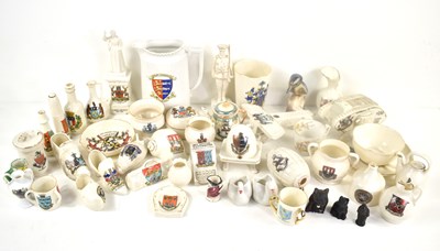 Lot 34 - A collection of Crested China to include a WWI...