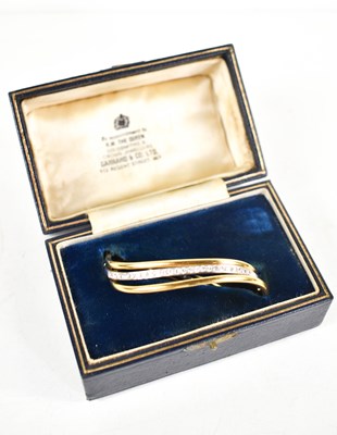 Lot 33 - A trio of 18ct gold bangles, bearing makers...