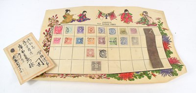 Lot 181 - An early 20th century Japanese postal card...