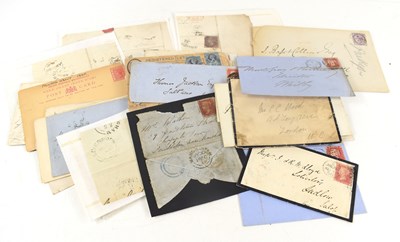 Lot 186 - A group of Victorian and Edwardian stamped...
