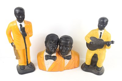 Lot 38 - A group of three ceramic Jazz singer figures,...