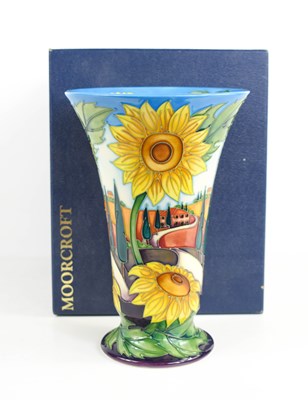 Lot 10 - A Moorcroft Limited Edition trumpet vase,...