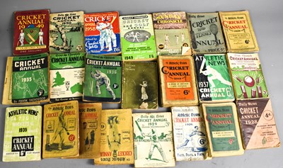 Lot 139 - Twenty 1920s to 1940s Cricket Annuals, by...