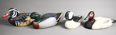 Lot 174 - Four hand painted decoy ducks, to include one...