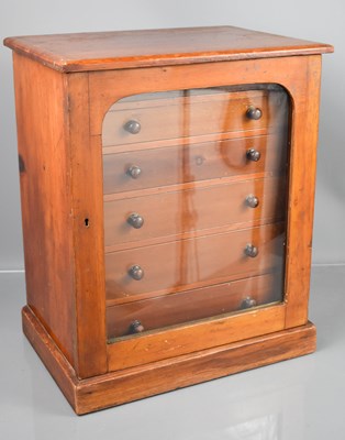 Lot 382 - A 19th century mahogany collectors cabinet,...