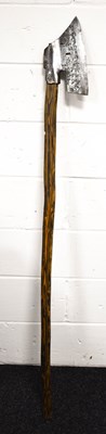 Lot 166 - A German steel goosewing axe, stamped with...