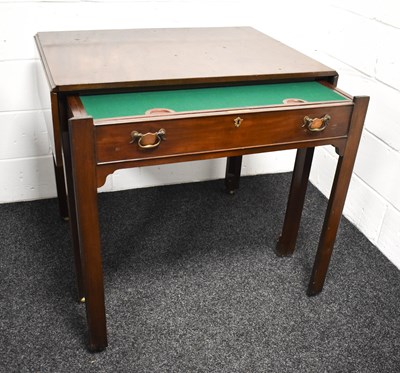 Lot 340 - A Georgian mahogany architects table, the...