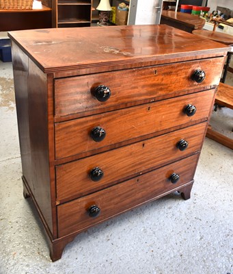Lot 328 - A Victorian mahogany chest of four graduating...