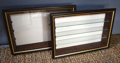 Lot 331 - A pair of display cabinets for model cars and...