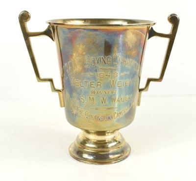 Lot 165 - Military interest: A silver Farelf Boxing...
