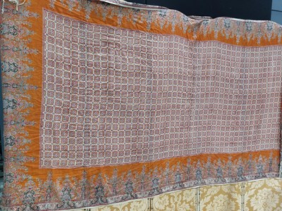 Lot 113 - A large decorative Kantha quilt, India, 20th...