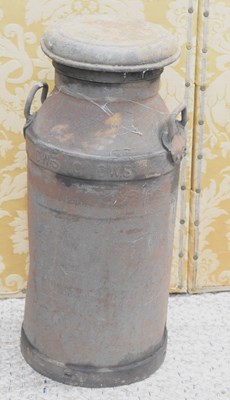 Lot 273 - A large CWS early 20th century metal milk pale,...