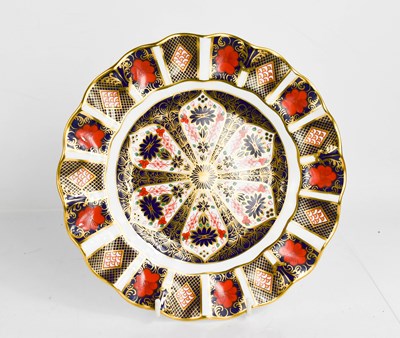 Lot 166 - A Royal Crown Derby fluted dessert plate, in...