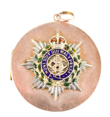 Lot 273 - A 9ct gold and enamel Royal Army Service Corps...