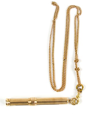 Lot 186 - A Samson & Mordan & Co gold propelling pencil...