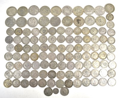 Lot 164 - A group of pre-1947 GB silver halfcrowns,...