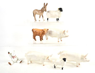 Lot 72 - A group of Beswick animals to include Wall...