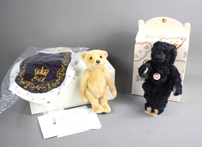 Lot 328 - Two Steiff teddy bear soft toys comprising a...