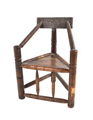Lot 210 - A 19th Century miniature turners chair, with...
