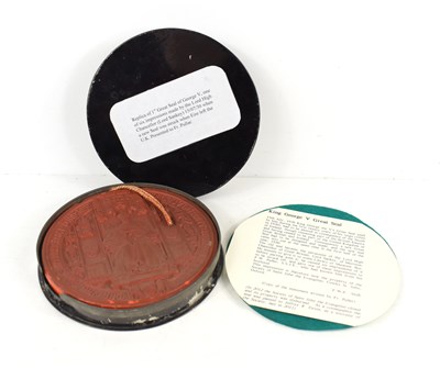 Lot 236 - A replica of the 1st Great Seal of King George...