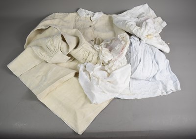Lot 353 - A group of antique clothing and fabrics to...
