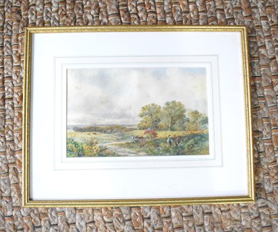 Lot 375 - A framed and glazed watercolour depicting a...
