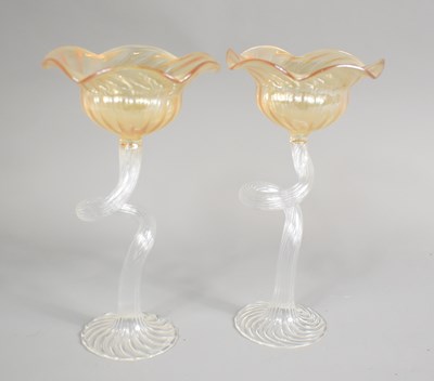 Lot 45 - A pair of La Murrina Murano glasses with...