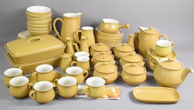 Lot 46 - A Denby "Olde" pattern dinner set comprising...
