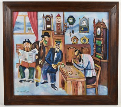 Lot 416 - Jacob Vassover (1927-2009): An oil on canvas...