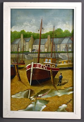 Lot 384 - J.H Brooks (20th century): A oil on board...