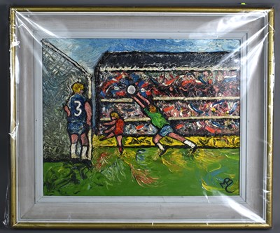 Lot 413 - Maria Balfour (1934-2007): An oil on canvas...