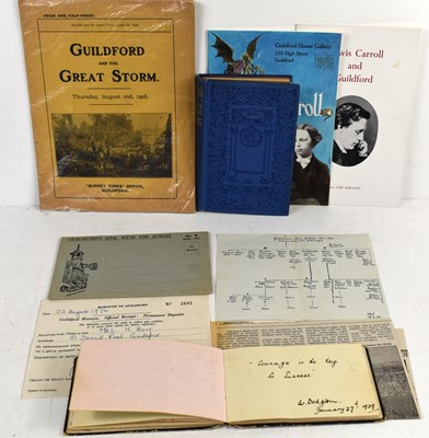 Lot 283 - A group of ephemera relating to the Dodgson...