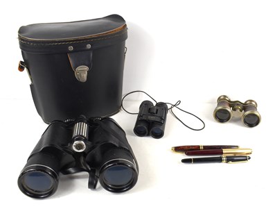 Lot 219 - A pair of vintage Prinzlux binoculars together...