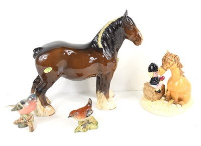 Lot 49 - A group of ceramics to include a Beswick shire...