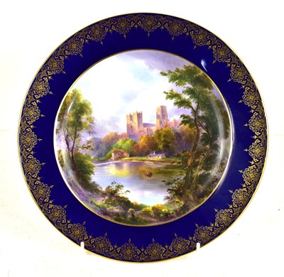 Lot 89 - A Royal Worcester porcelain cabinet plate...