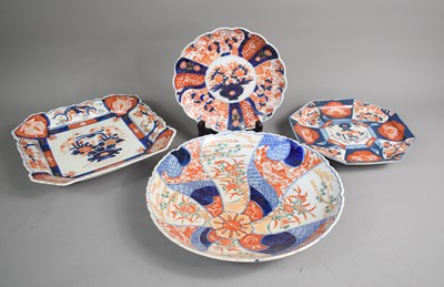 Lot 55 - Three Chinese Imari 19th century pottery...
