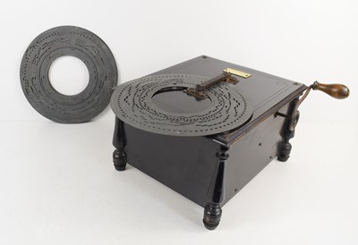 Lot 264 - A 19th century Intona organette barrel organ,...