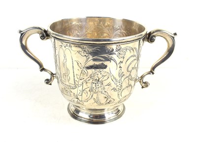 Lot 331 - A fine William & Mary period silver twin...