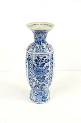 Lot 56 - A 19th century Mosa Maastricht Delft vase, the...