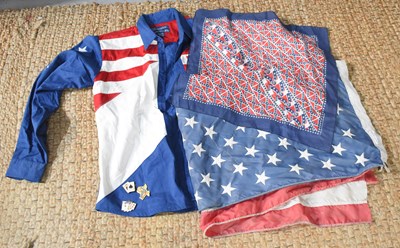 Lot 197 - A Valley Forge American flag together with a...