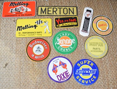 Lot 311 - A group of reproduction metal signs to include...